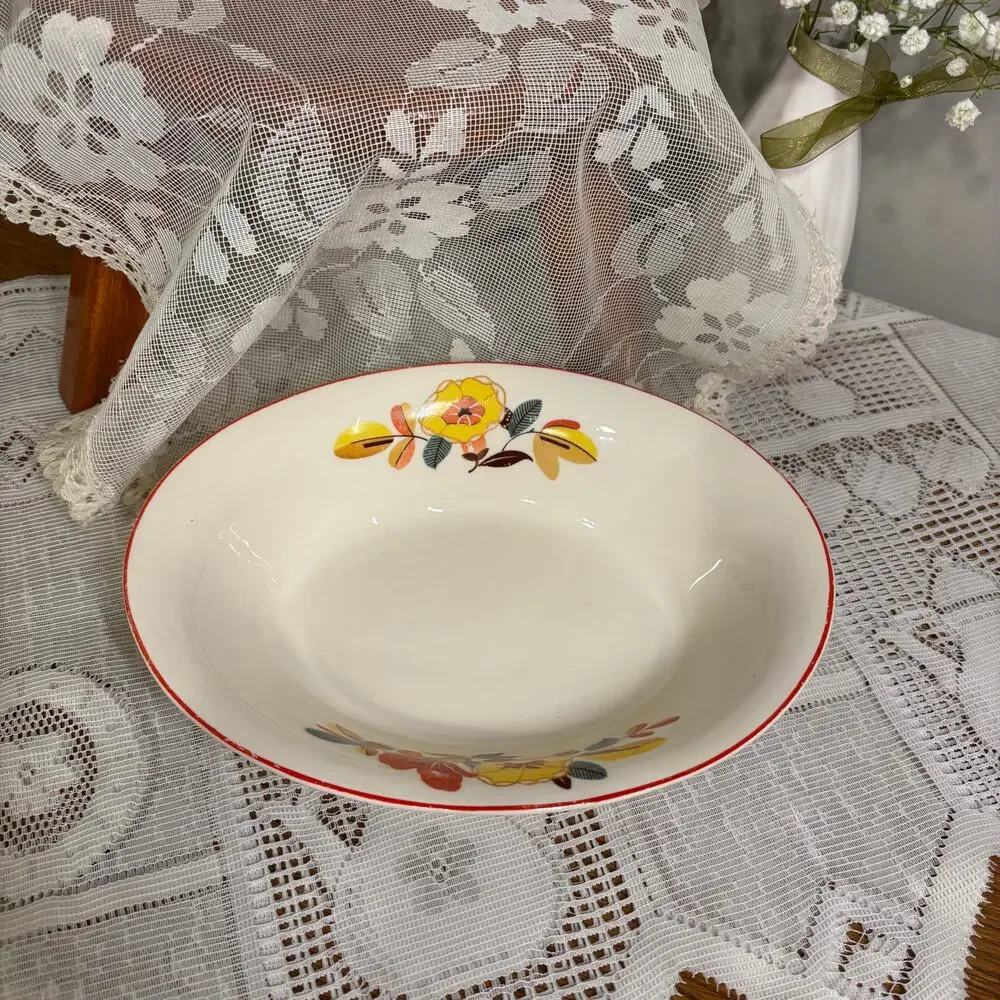 Vintage Crooksville 30's 539 MCM Stamped A160 Serving Bowl Platter